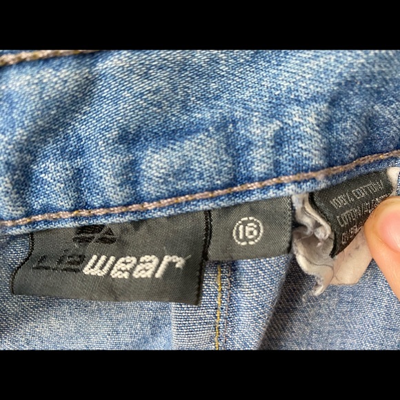 Vintage Balloon Pleated Denim Pants Mom Jeans 90s - Picture 4 of 5